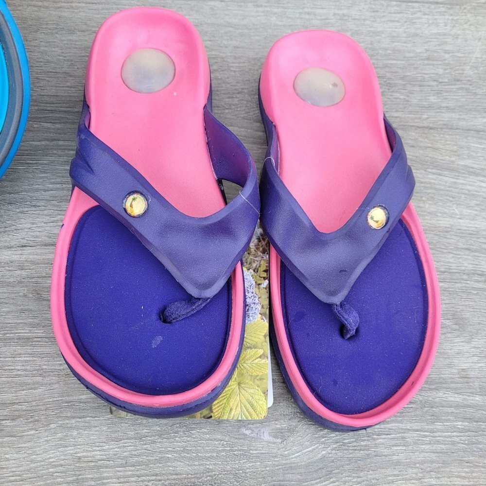 Open Toe Non-slip Flip Flop Super Soft Big Girl Sandal Sz 5